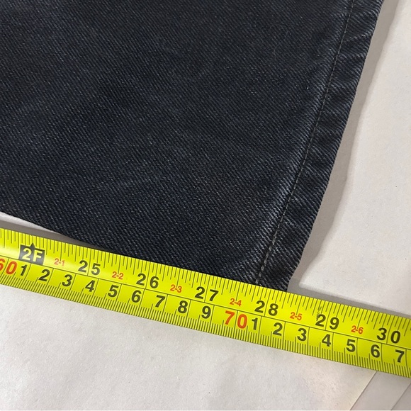 Levi’s Men's Black Denim Jeans Slim fit Size 36x30  casual school fall - Picture 8 of 10